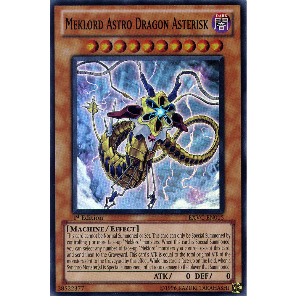 Meklord Astro Dragon Asterisk EXVC-EN015 Yu-Gi-Oh! Card from the Extreme Victory Set