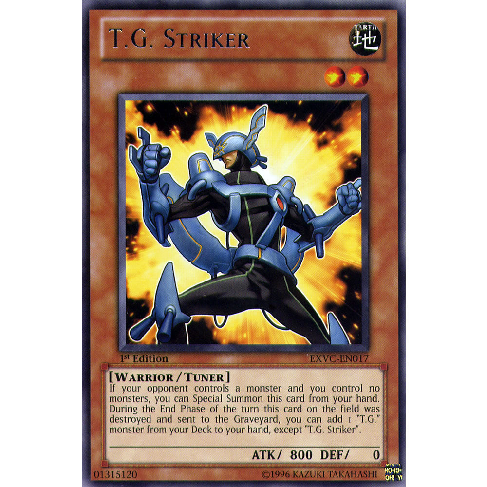 T.G. Striker EXVC-EN017 Yu-Gi-Oh! Card from the Extreme Victory Set