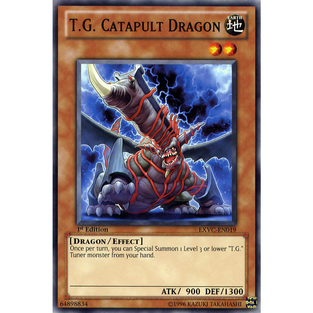 T.G. Catapult Dragon EXVC-EN019 Yu-Gi-Oh! Card from the Extreme Victory Set