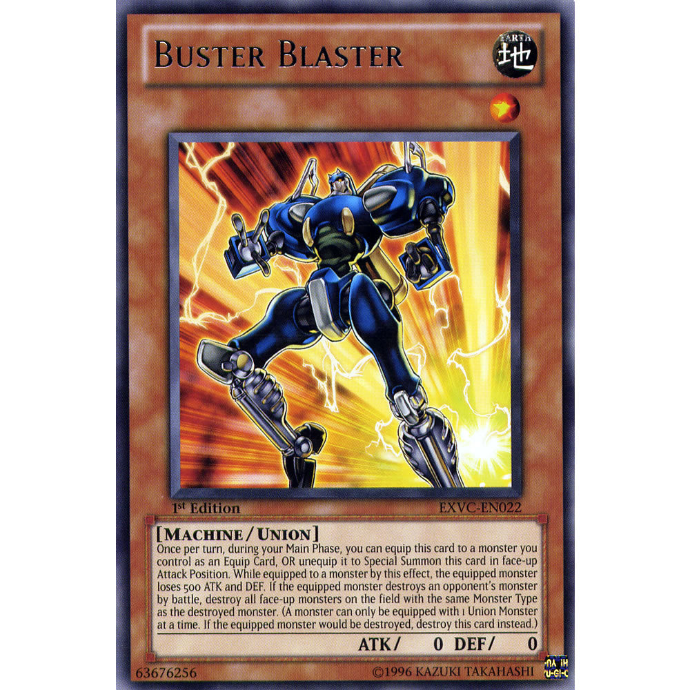 Buster Blaster EXVC-EN022 Yu-Gi-Oh! Card from the Extreme Victory Set