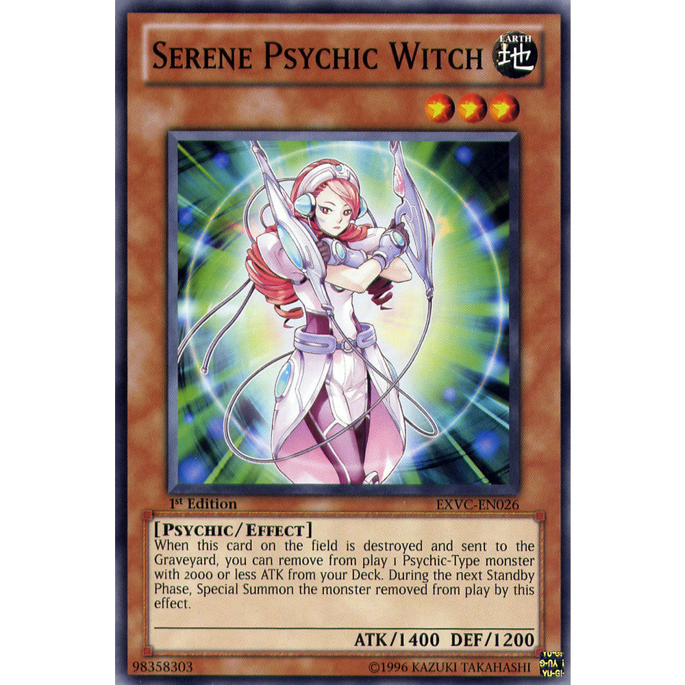 Serene Psychic Witch EXVC-EN026 Yu-Gi-Oh! Card from the Extreme Victory Set