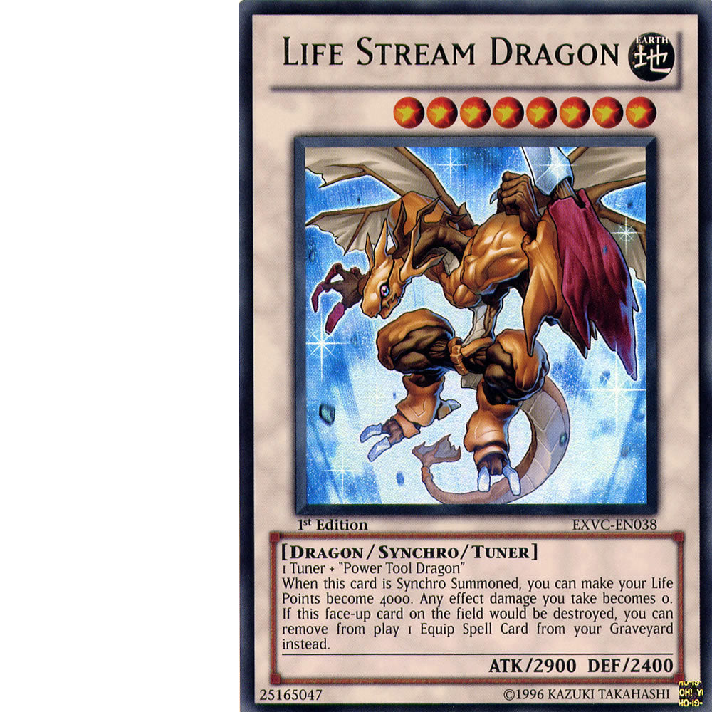 Life Stream Dragon EXVC-EN038 Yu-Gi-Oh! Card from the Extreme Victory Set