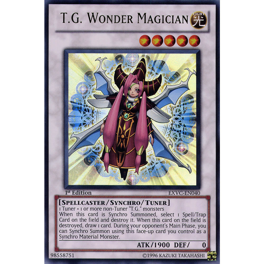 T.G. Wonder Magician EXVC-EN040 Yu-Gi-Oh! Card from the Extreme Victory Set