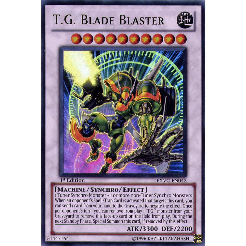 T.G. Blade Blaster EXVC-EN042 Yu-Gi-Oh! Card from the Extreme Victory Set