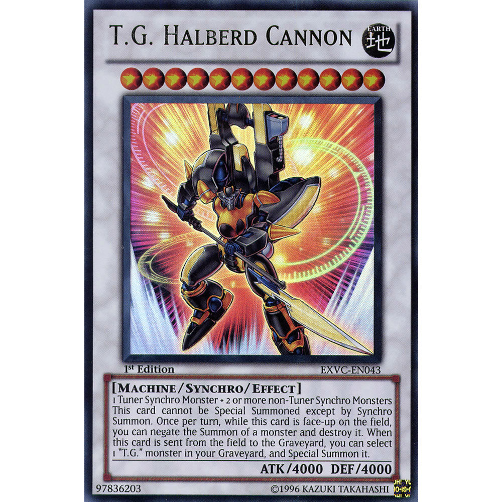 T.G. Halberd Cannon EXVC-EN043 Yu-Gi-Oh! Card from the Extreme Victory Set