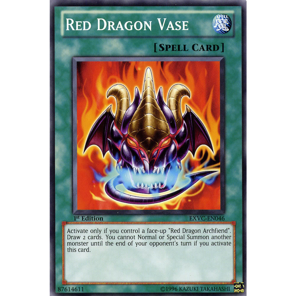 Red Dragon Vase EXVC-EN046 Yu-Gi-Oh! Card from the Extreme Victory Set