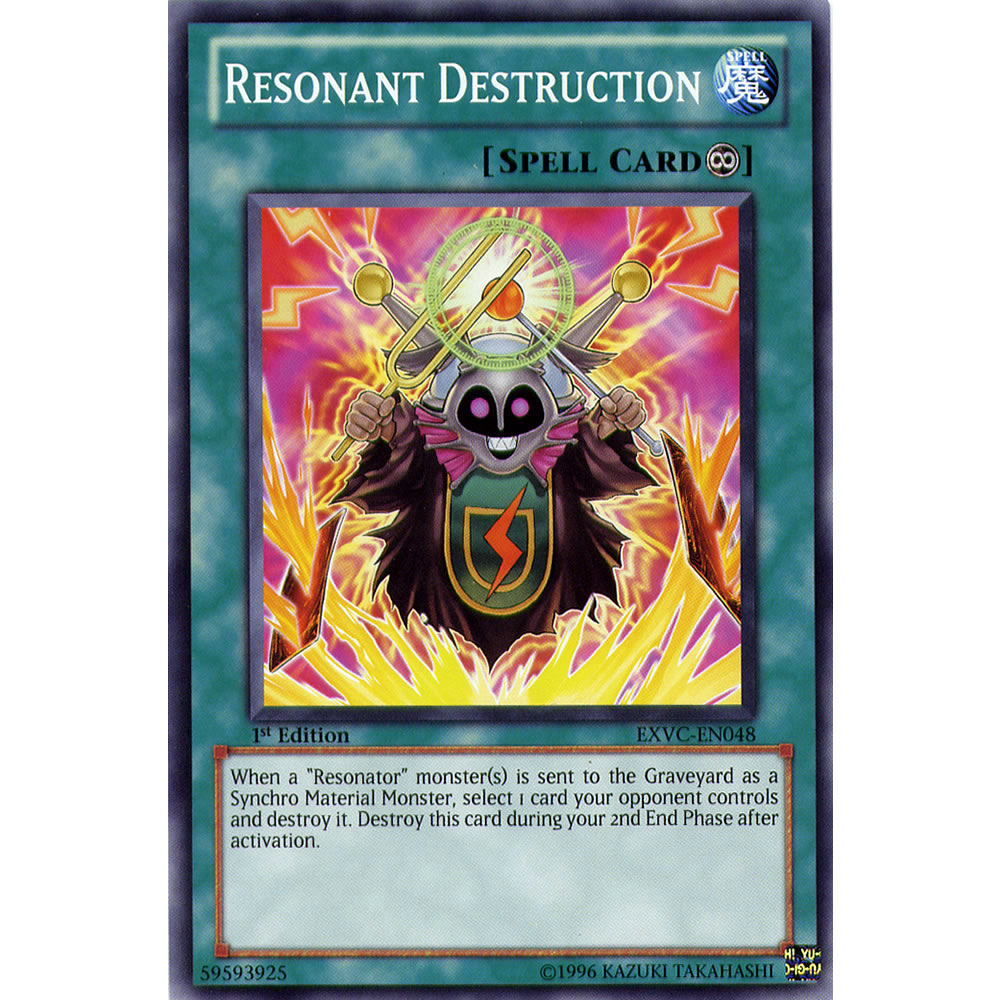 Resonant Destruction EXVC-EN048 Yu-Gi-Oh! Card from the Extreme Victory Set