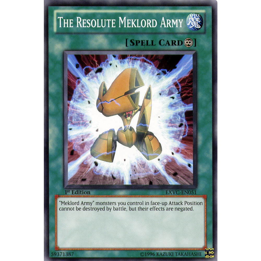 The Resolute Meklord Army EXVC-EN051 Yu-Gi-Oh! Card from the Extreme Victory Set