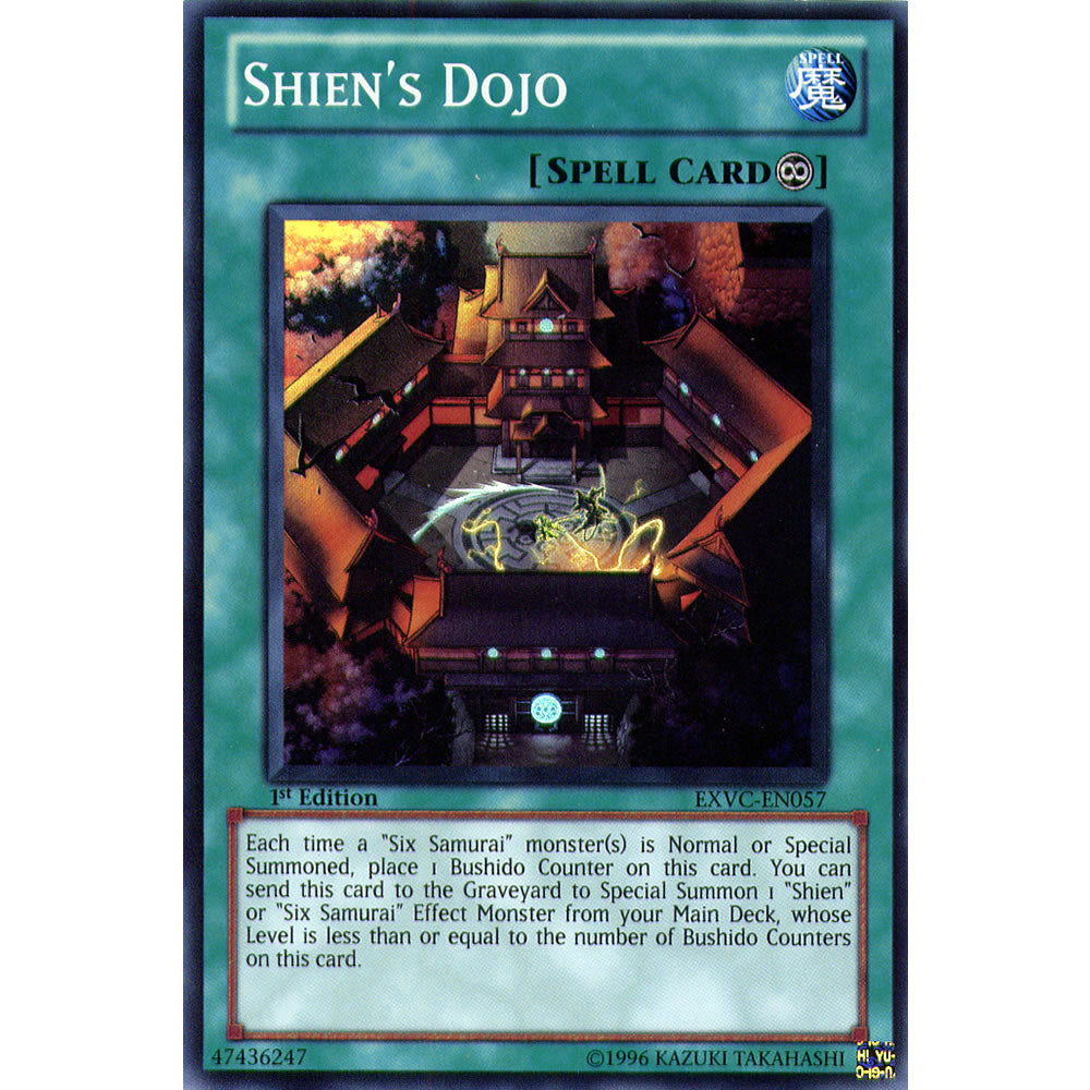 Shien's Dojo EXVC-EN057 Yu-Gi-Oh! Card from the Extreme Victory Set
