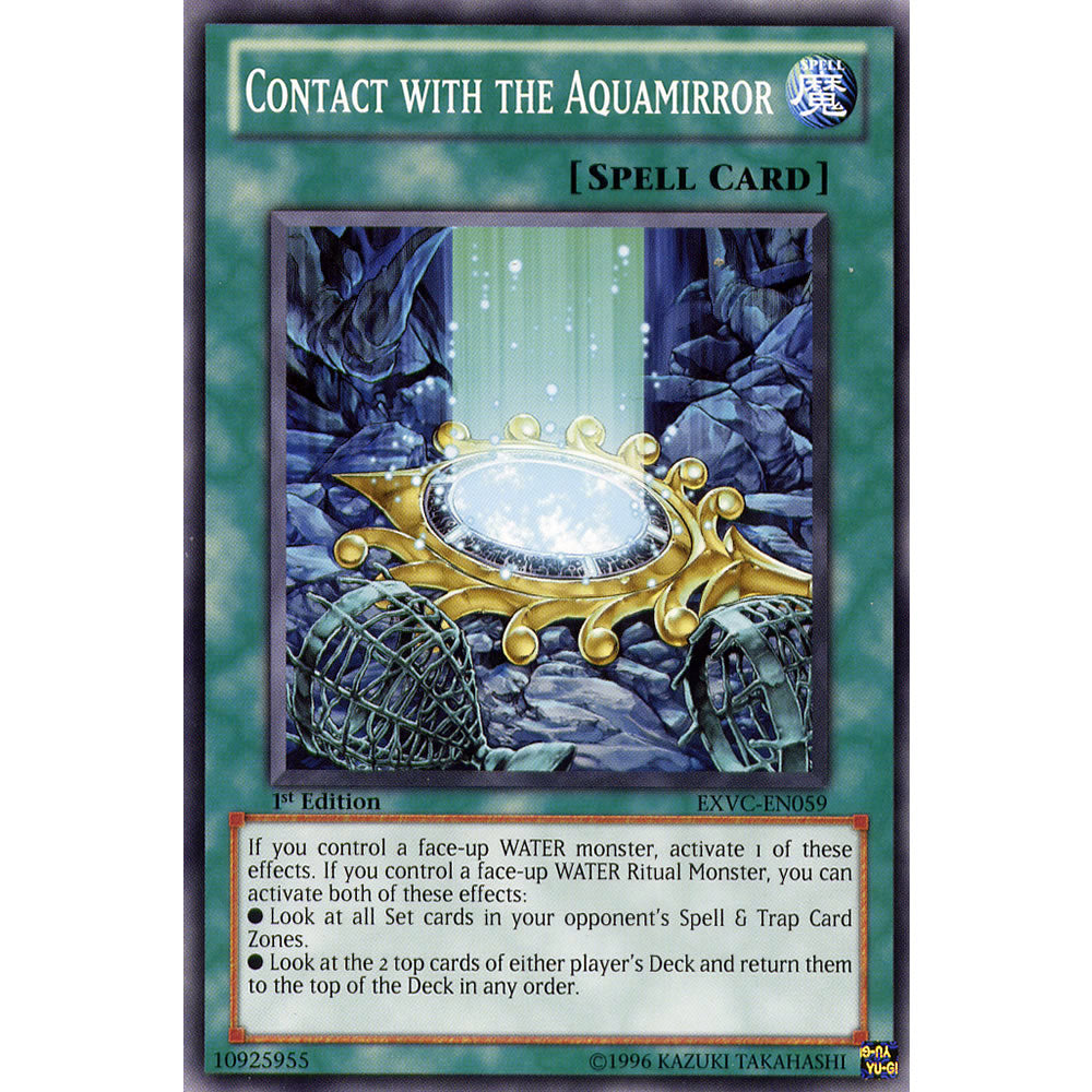 Contact with the Aquamirror EXVC-EN059 Yu-Gi-Oh! Card from the Extreme Victory Set