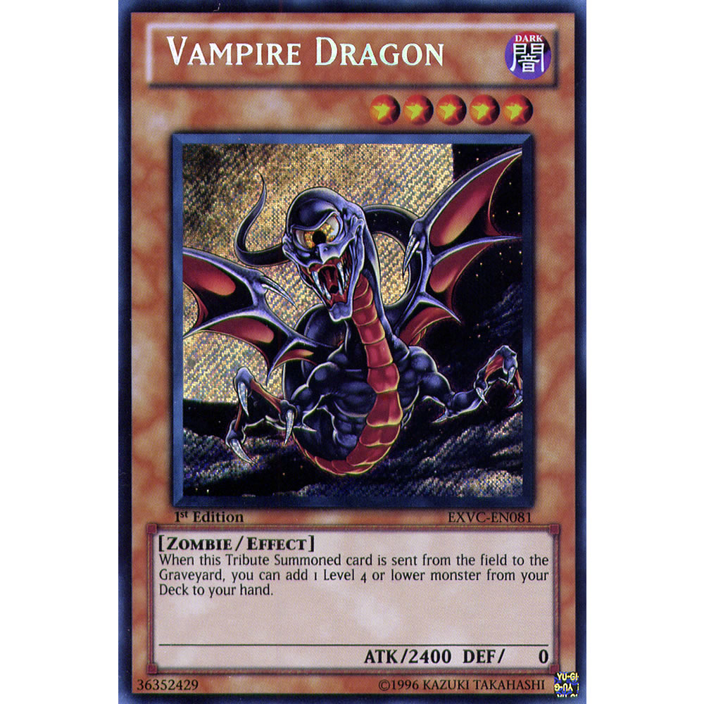 Vampire Dragon EXVC-EN081 Yu-Gi-Oh! Card from the Extreme Victory Set