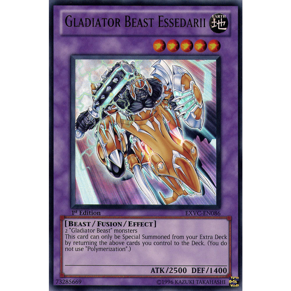 Gladiator Beast Essedarii EXVC-EN086 Yu-Gi-Oh! Card from the Extreme Victory Set