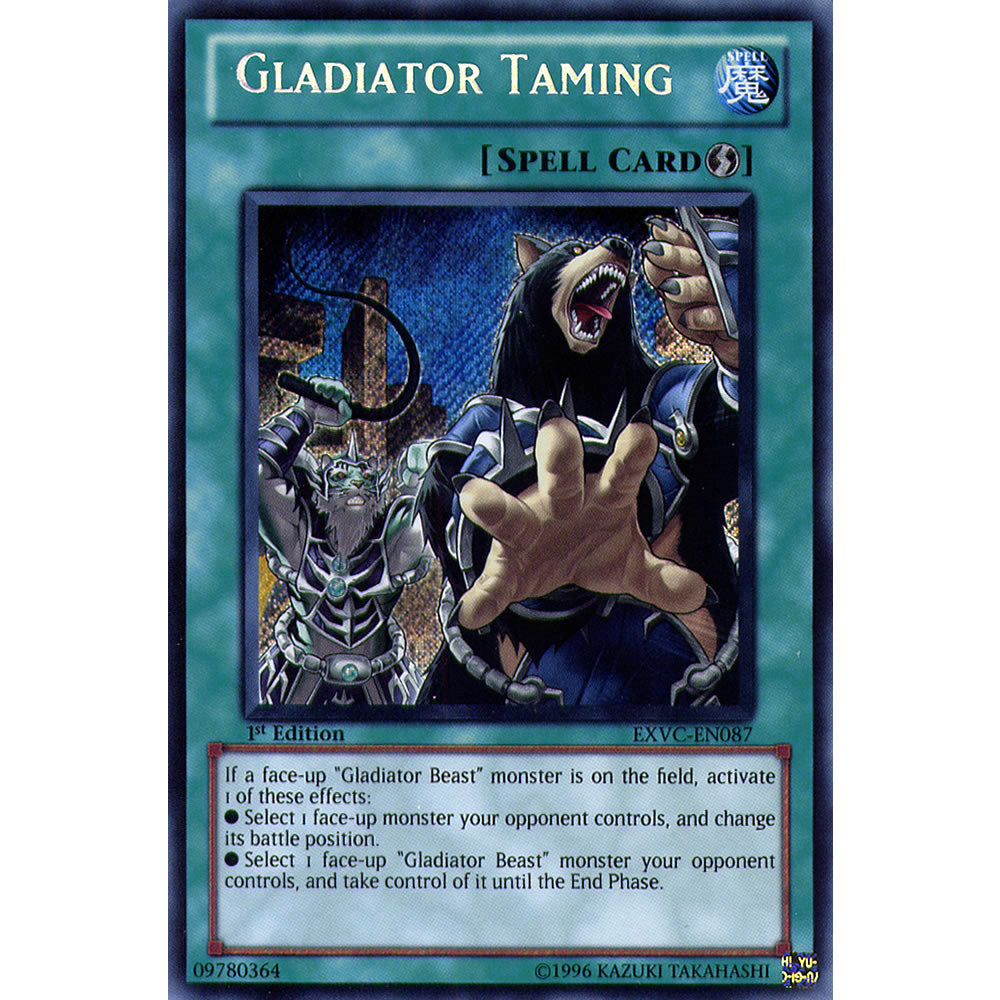 Gladiator Taming EXVC-EN087 Yu-Gi-Oh! Card from the Extreme Victory Set
