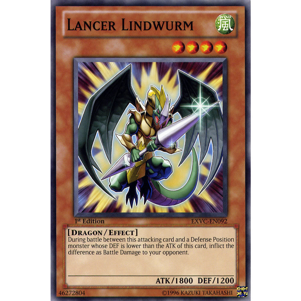 Lancer Lindwurm EXVC-EN092 Yu-Gi-Oh! Card from the Extreme Victory Set