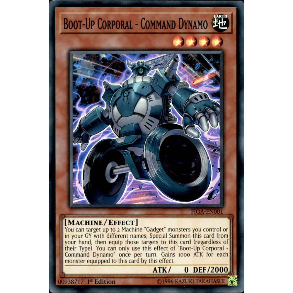 Boot-Up Corporal - Command Dynamo FIGA-EN001 Yu-Gi-Oh! Card from the Fists of the Gadgets Set