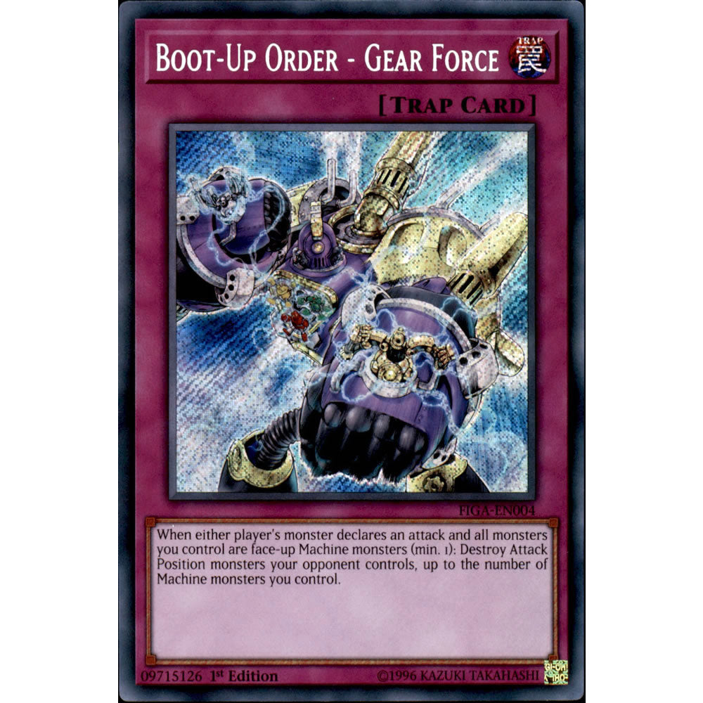 Boot-Up Order - Gear Force FIGA-EN004 Yu-Gi-Oh! Card from the Fists of the Gadgets Set