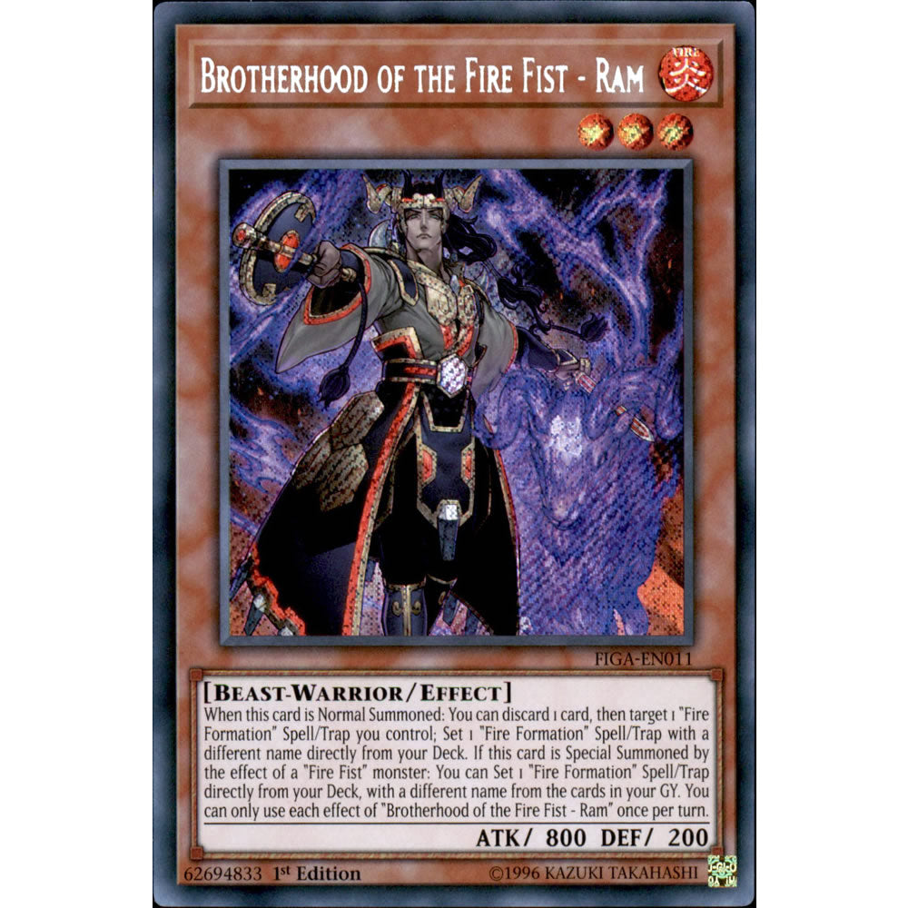 Brotherhood of the Fire Fist - Ram FIGA-EN011 Yu-Gi-Oh! Card from the Fists of the Gadgets Set