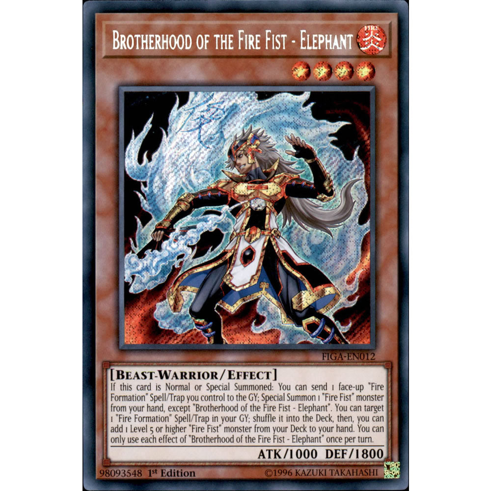 Brotherhood of the Fire Fist - Elephant FIGA-EN012 Yu-Gi-Oh! Card from the Fists of the Gadgets Set