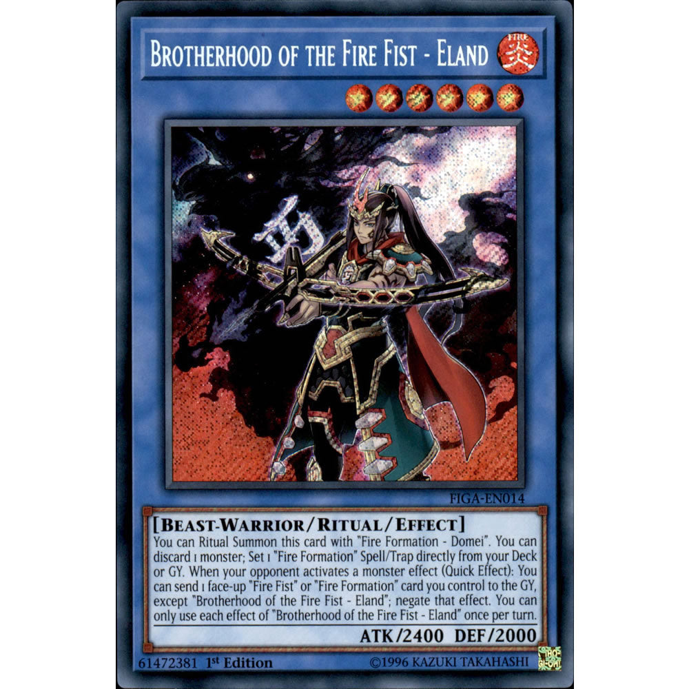 Brotherhood of the Fire Fist - Eland FIGA-EN014 Yu-Gi-Oh! Card from the Fists of the Gadgets Set