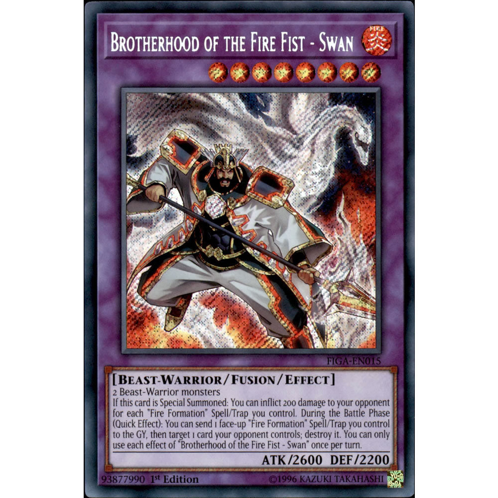 Brotherhood of the Fire Fist - Swan FIGA-EN015 Yu-Gi-Oh! Card from the Fists of the Gadgets Set