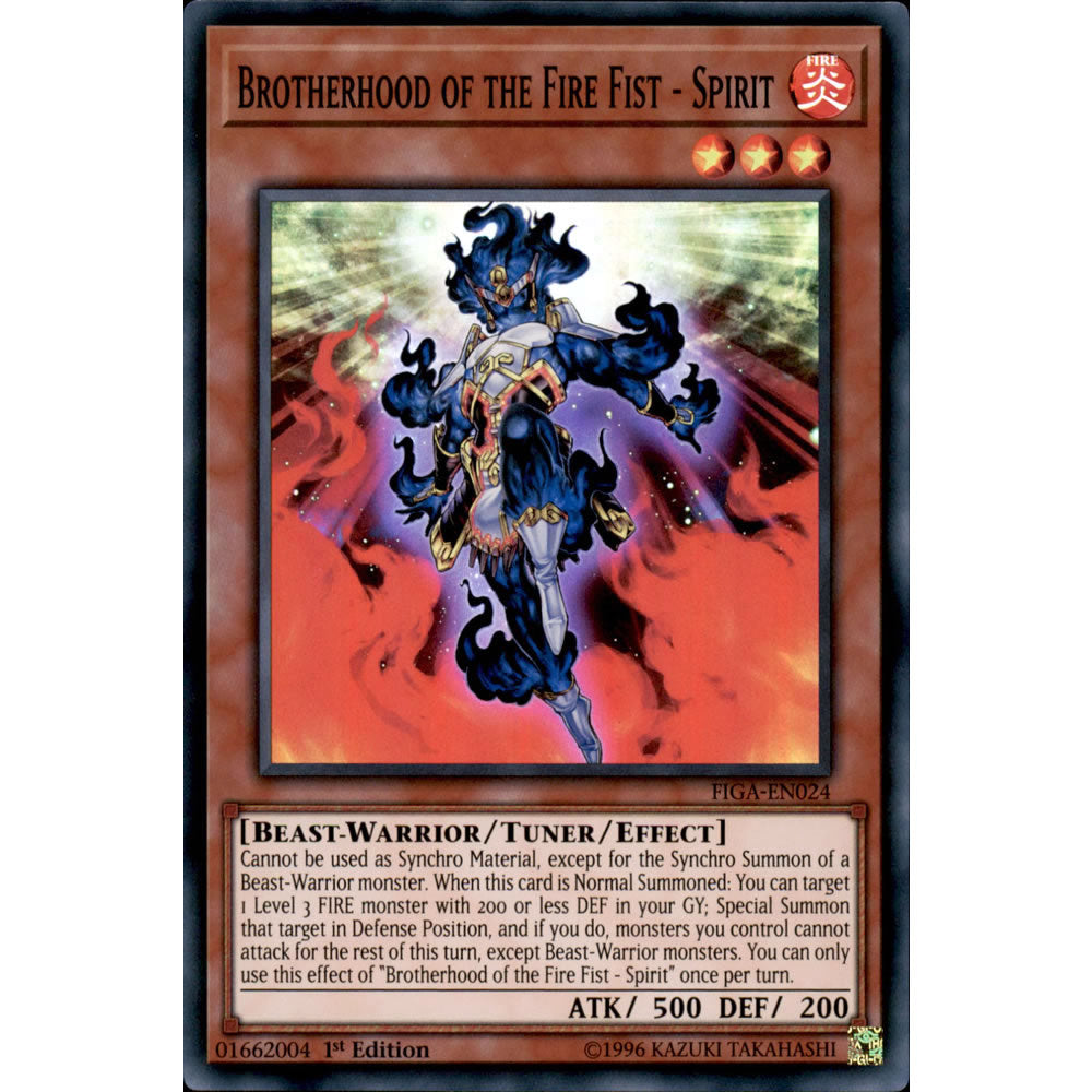 Brotherhood of the Fire Fist - Spirit FIGA-EN024 Yu-Gi-Oh! Card from the Fists of the Gadgets Set