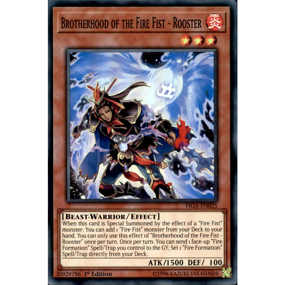 Brotherhood of the Fire Fist - Rooster FIGA-EN025 Yu-Gi-Oh! Card from the Fists of the Gadgets Set