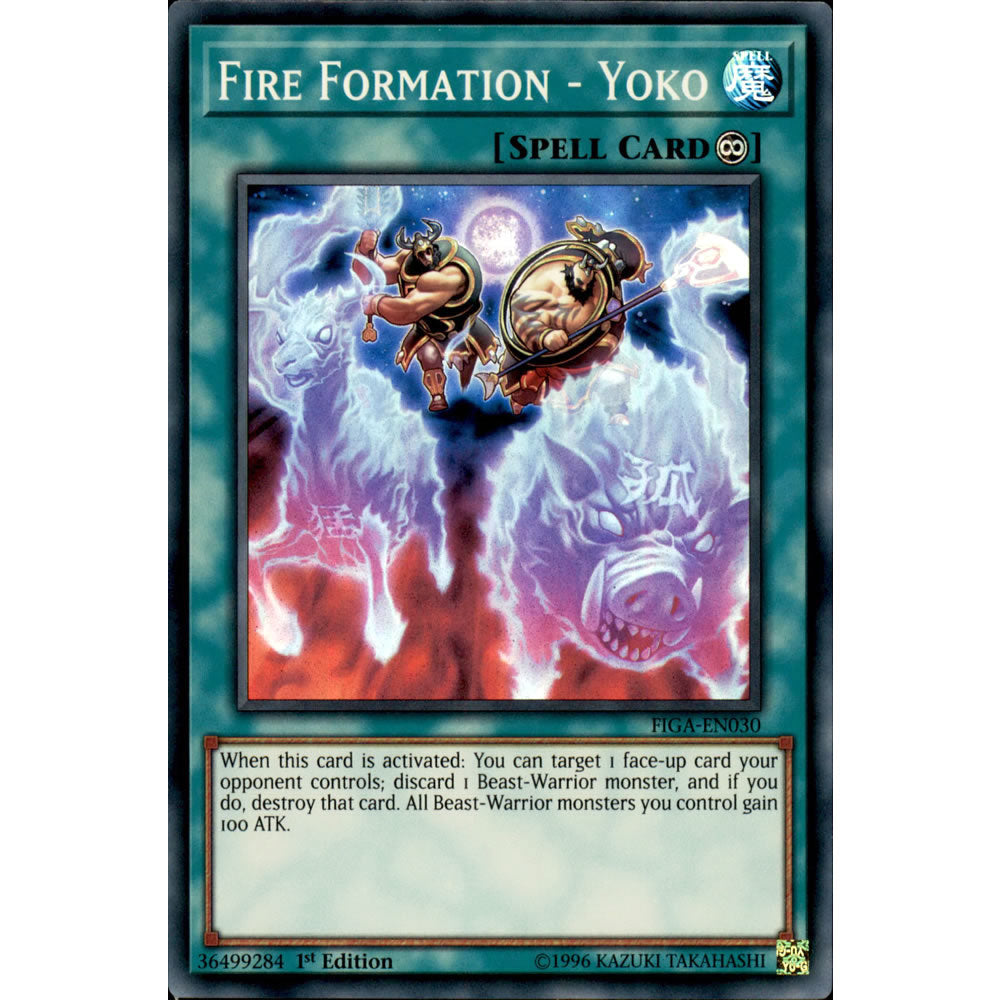 Fire Formation - Yoko FIGA-EN030 Yu-Gi-Oh! Card from the Fists of the Gadgets Set