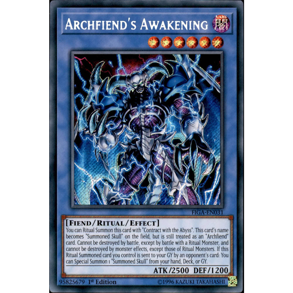 Archfiend's Awakening FIGA-EN031 Yu-Gi-Oh! Card from the Fists of the Gadgets Set