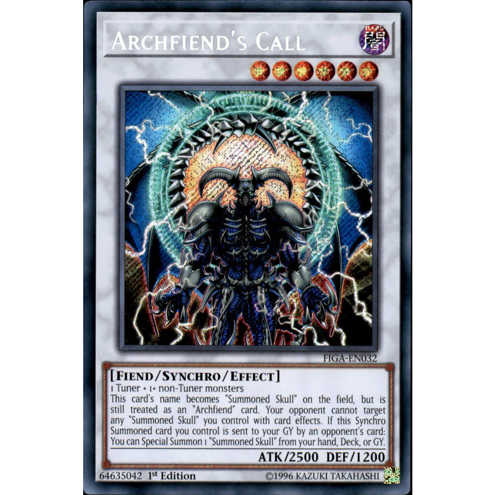 Archfiend's Call FIGA-EN032 Yu-Gi-Oh! Card from the Fists of the Gadgets Set