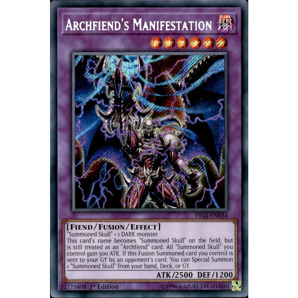 Archfiend's Manifestation FIGA-EN034 Yu-Gi-Oh! Card from the Fists of the Gadgets Set