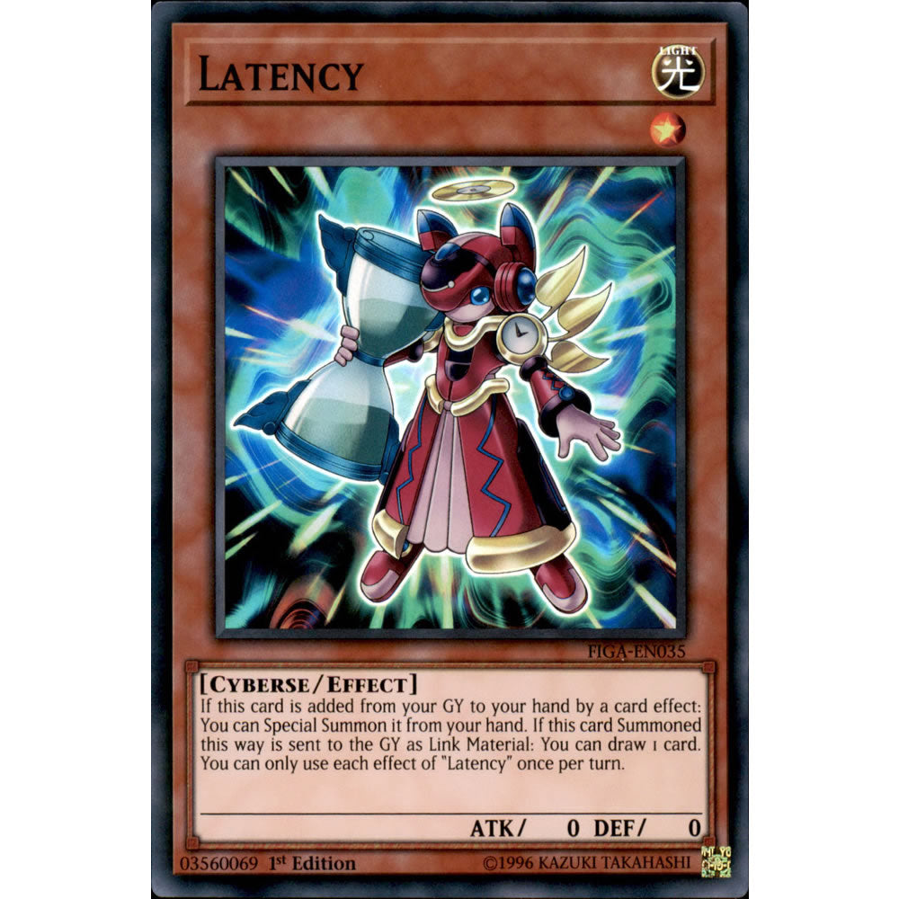 Latency FIGA-EN035 Yu-Gi-Oh! Card from the Fists of the Gadgets Set