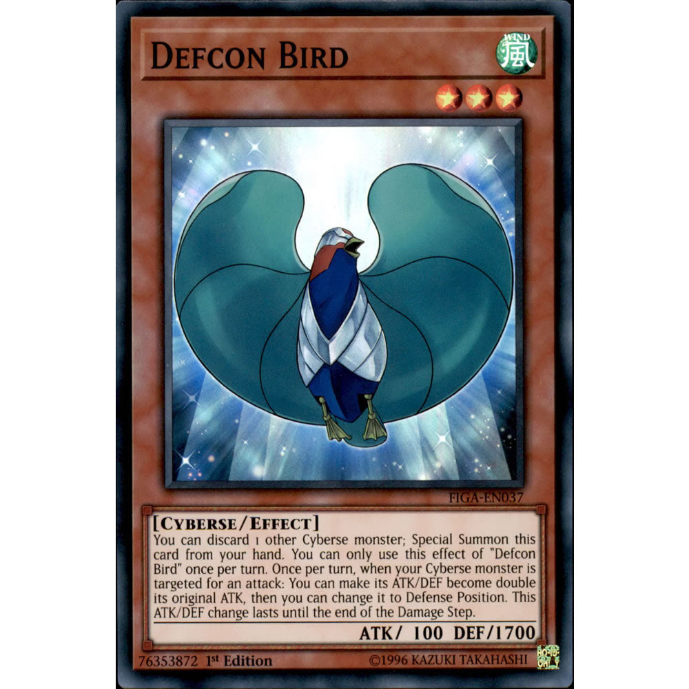 Defcon Bird FIGA-EN037 Yu-Gi-Oh! Card from the Fists of the Gadgets Set