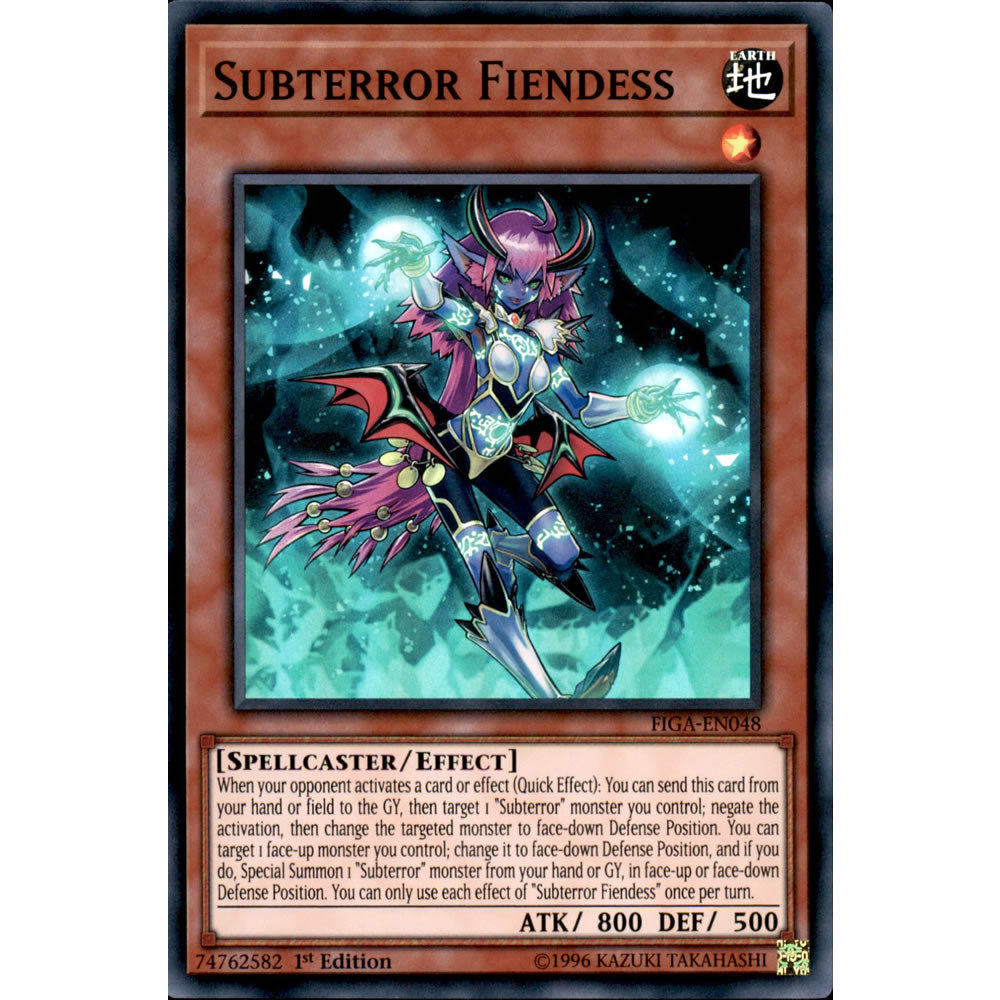 Subterror Fiendess FIGA-EN048 Yu-Gi-Oh! Card from the Fists of the Gadgets Set