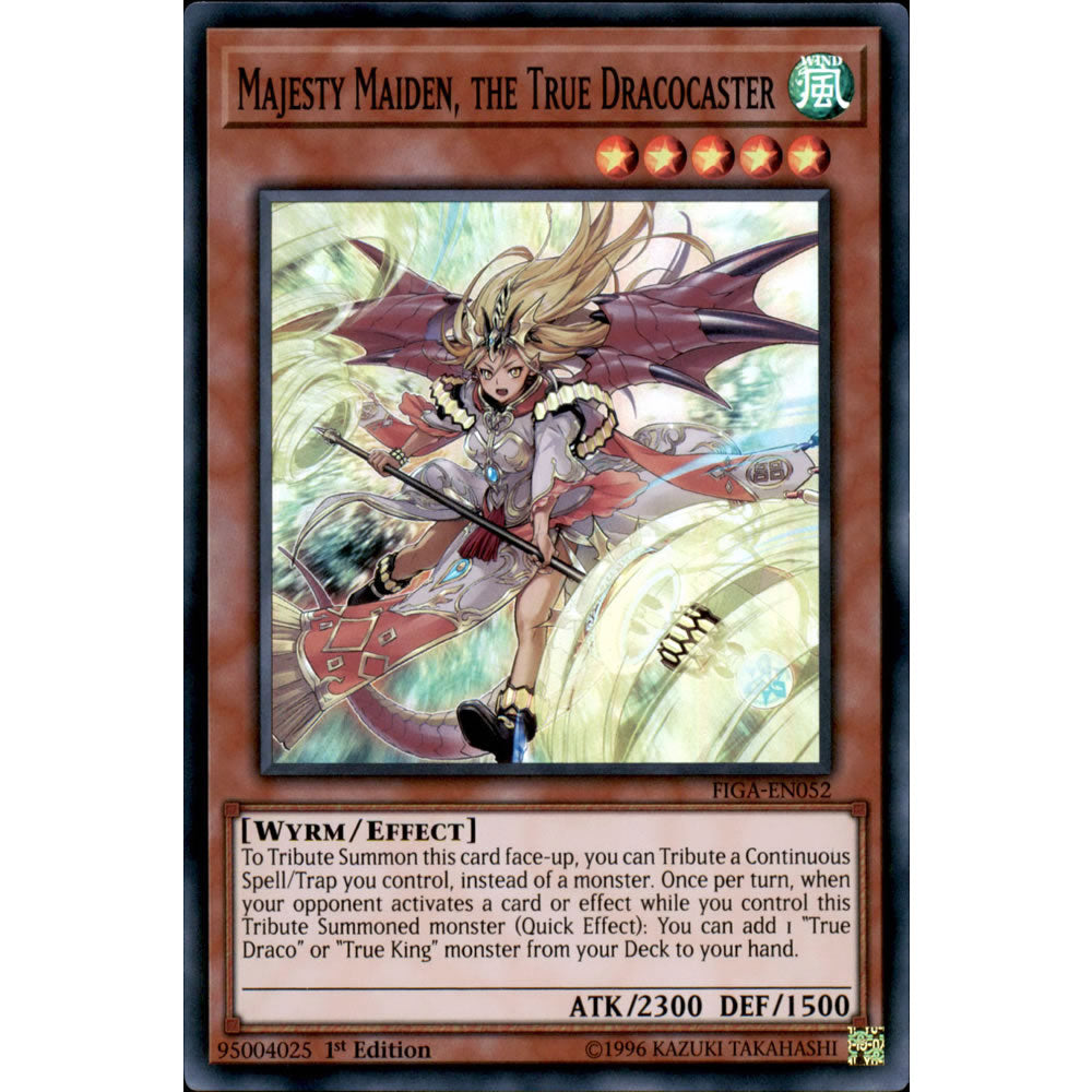 Majesty Maiden, the True Dracocaster FIGA-EN052 Yu-Gi-Oh! Card from the Fists of the Gadgets Set