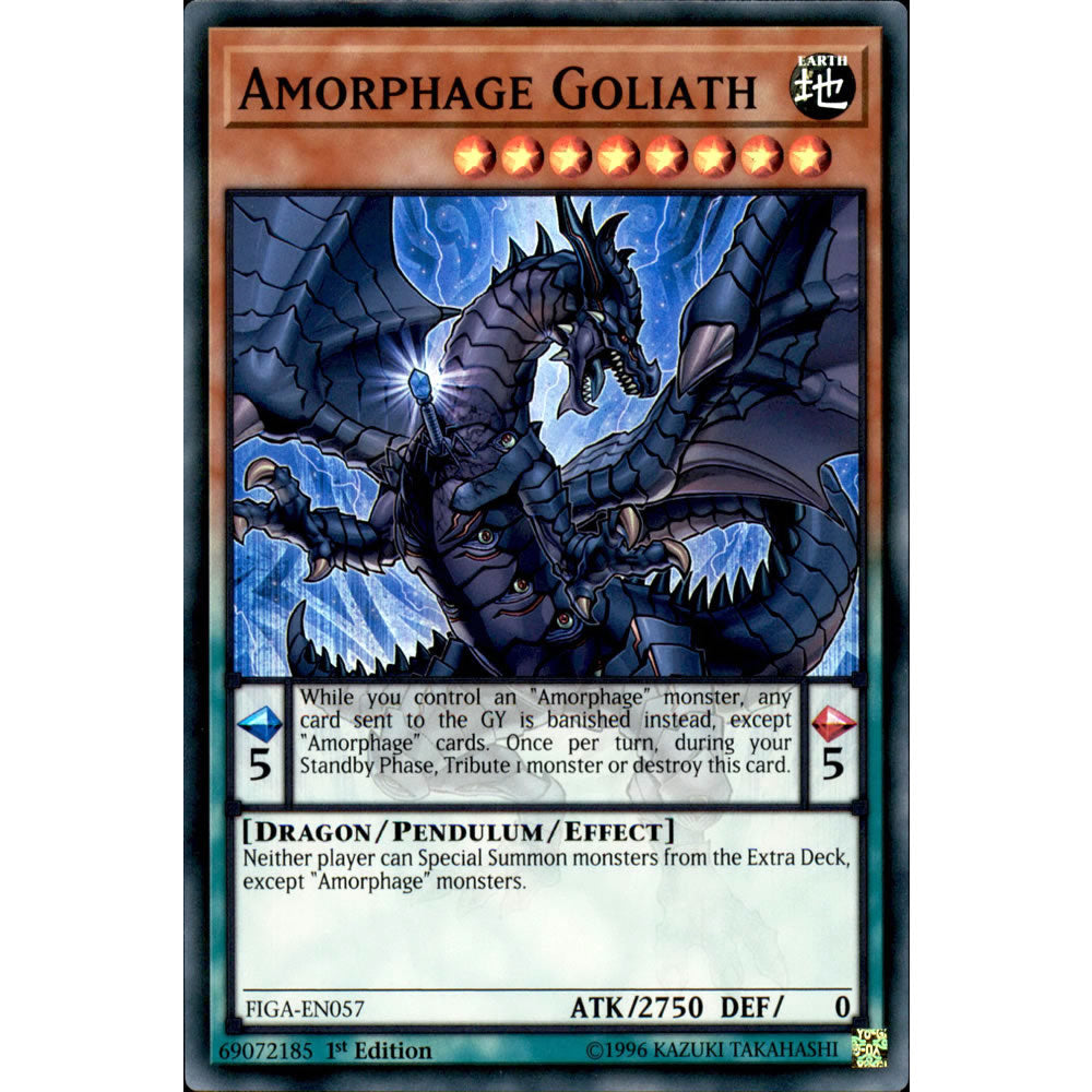 Amorphage Goliath FIGA-EN057 Yu-Gi-Oh! Card from the Fists of the Gadgets Set