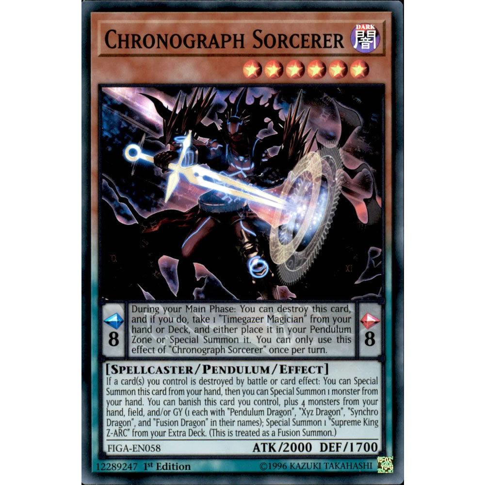 Chronograph Sorcerer FIGA-EN058 Yu-Gi-Oh! Card from the Fists of the Gadgets Set