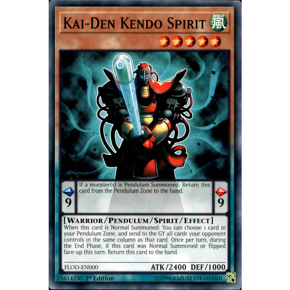 Kai-Den Kendo Spirit FLOD-EN000 Yu-Gi-Oh! Card from the Flames of Destruction Set