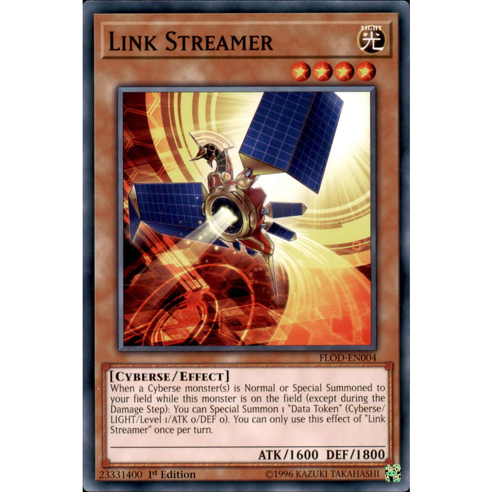 Link Streamer FLOD-EN004 Yu-Gi-Oh! Card from the Flames of Destruction Set