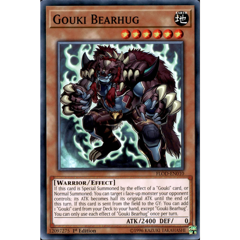 Gouki Bearhug FLOD-EN010 Yu-Gi-Oh! Card from the Flames of Destruction Set