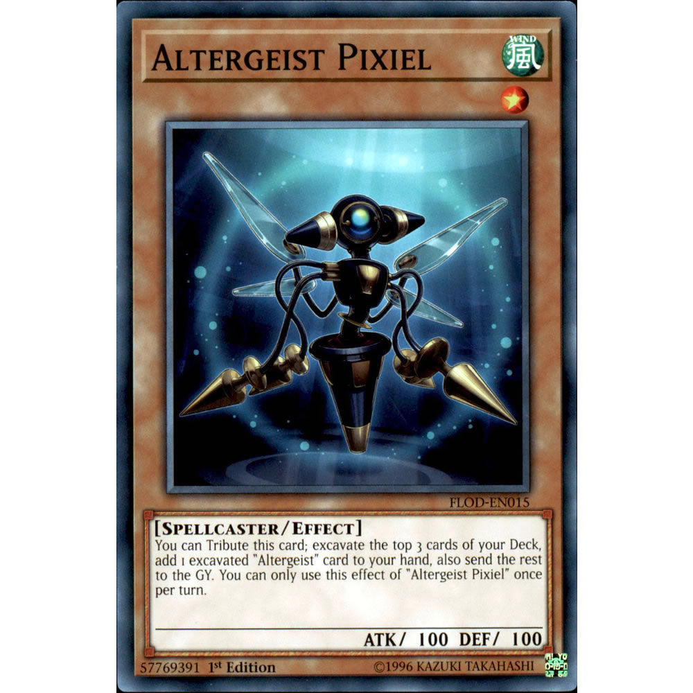 Altergeist Pixiel FLOD-EN015 Yu-Gi-Oh! Card from the Flames of Destruction Set