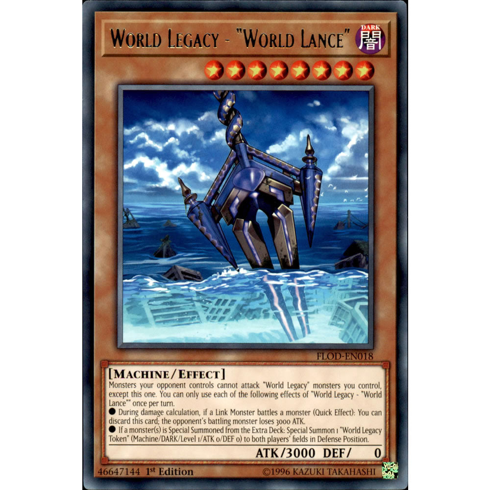 World Legacy - World Lance FLOD-EN018 Yu-Gi-Oh! Card from the Flames of Destruction Set