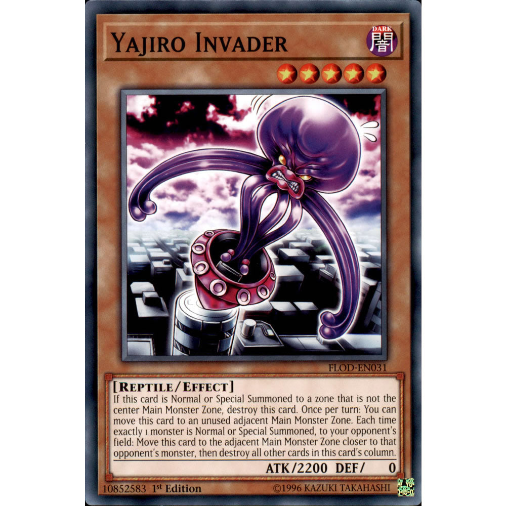 Yajiro Invader FLOD-EN031 Yu-Gi-Oh! Card from the Flames of Destruction Set