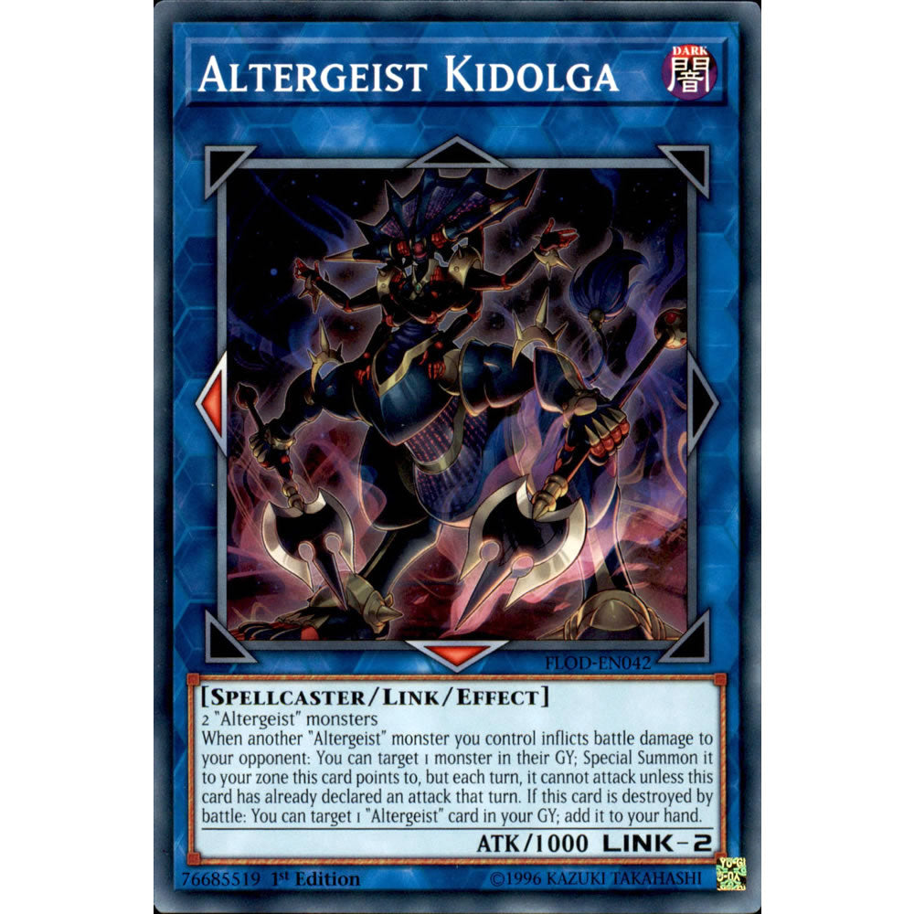 Altergeist Kidolga FLOD-EN042 Yu-Gi-Oh! Card from the Flames of Destruction Set