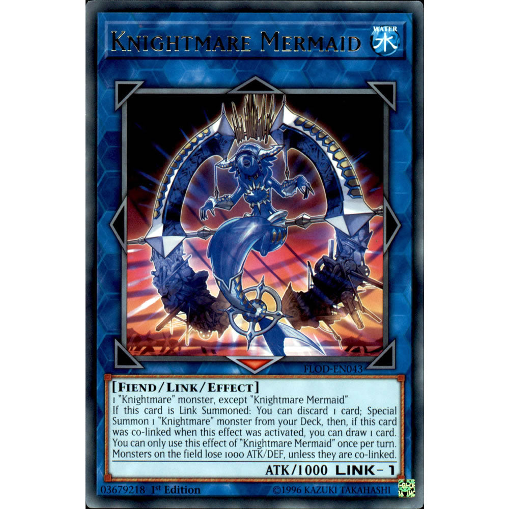 Knightmare Mermaid FLOD-EN043 Yu-Gi-Oh! Card from the Flames of Destruction Set
