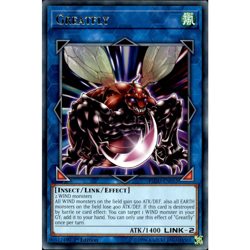 Greatfly FLOD-EN052 Yu-Gi-Oh! Card from the Flames of Destruction Set