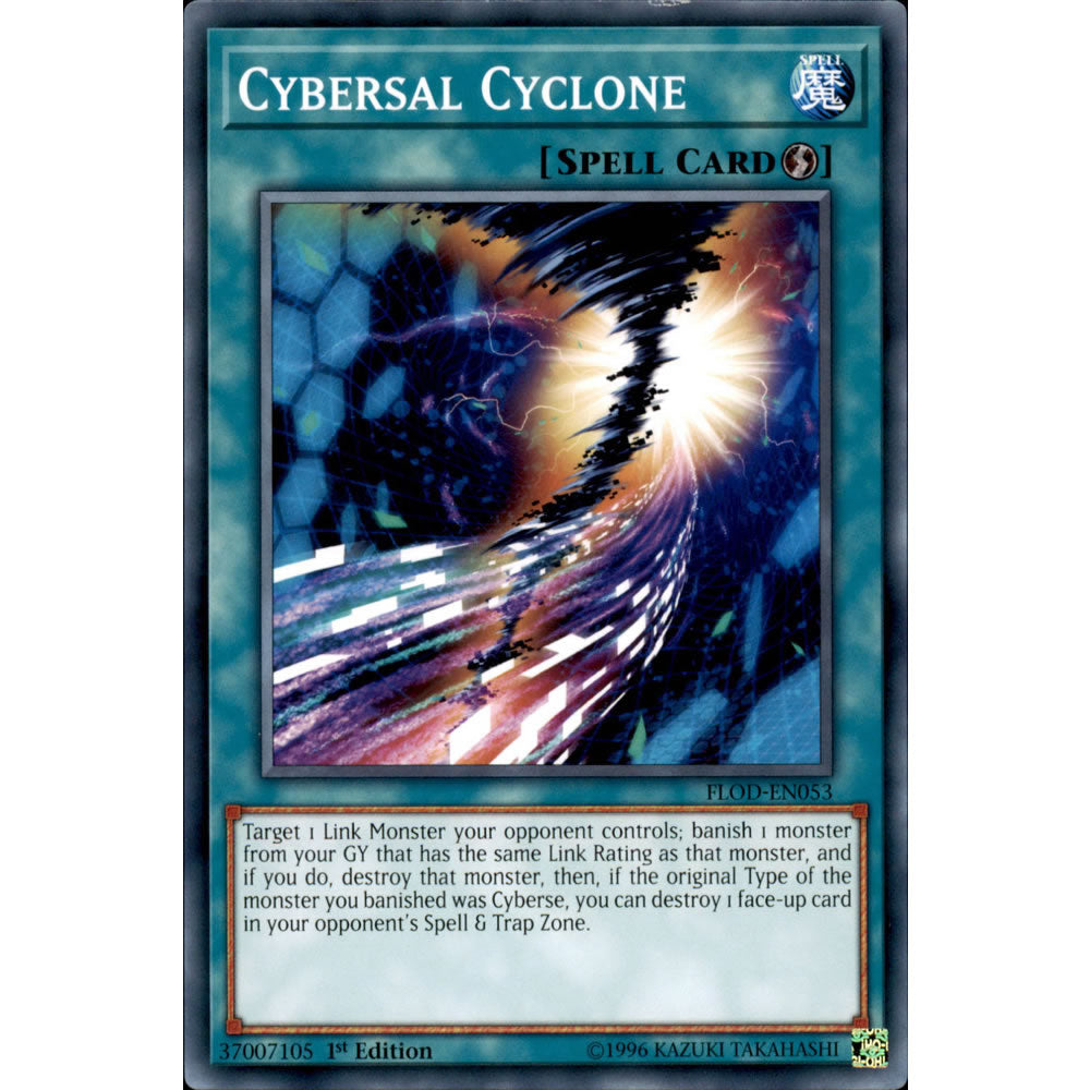 Cybersal Cyclone FLOD-EN053 Yu-Gi-Oh! Card from the Flames of Destruction Set