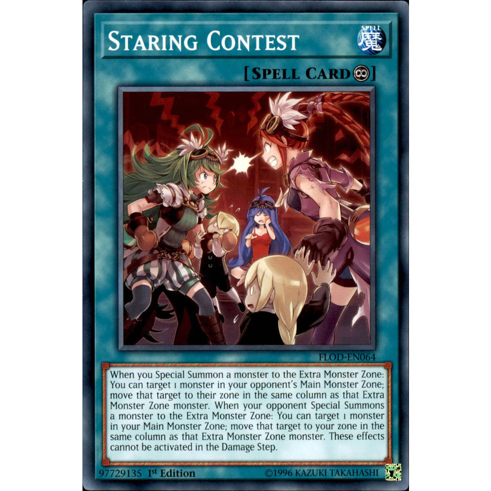 Staring Contest FLOD-EN064 Yu-Gi-Oh! Card from the Flames of Destruction Set