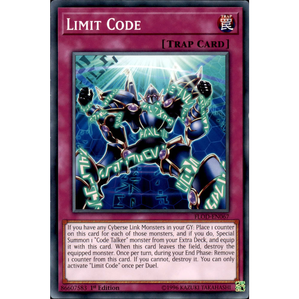 Limit Code FLOD-EN067 Yu-Gi-Oh! Card from the Flames of Destruction Set