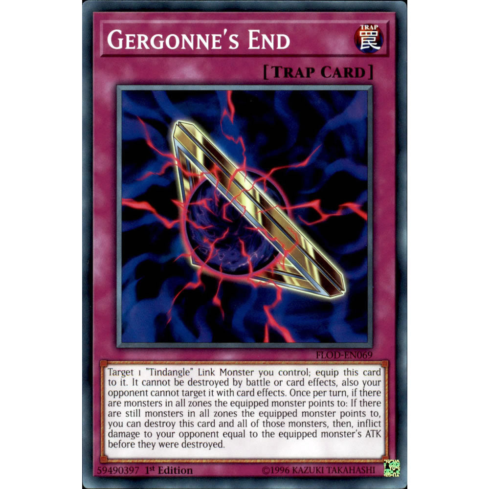 Gergonne's End FLOD-EN069 Yu-Gi-Oh! Card from the Flames of Destruction Set
