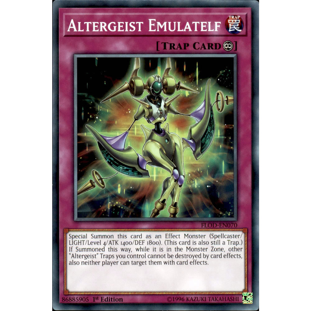 Altergeist Emulatelf FLOD-EN070 Yu-Gi-Oh! Card from the Flames of Destruction Set